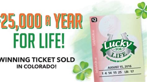 Colorado Lucky for Life .